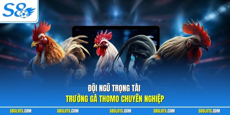 Đội ngũ trọng tài trường gà thomo chuyên nghiệp