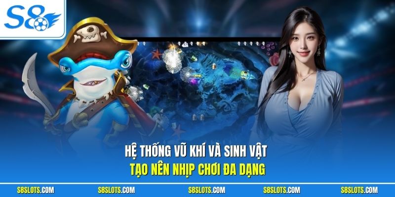 Hệ thống vũ khí và sinh vật tạo nên nhịp chơi đa dạng