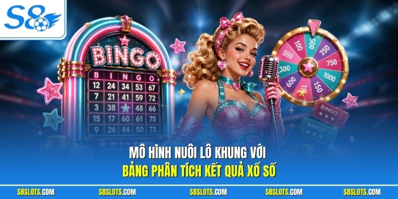 Mô hình nuôi lô khung với bảng phân tích kết quả xổ số